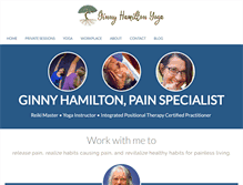 Tablet Screenshot of ginnyhamiltonyoga.com